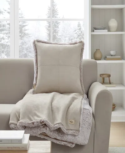 Ugg Wyatt Square Decorative Pillow, 20" X 20" In Gray