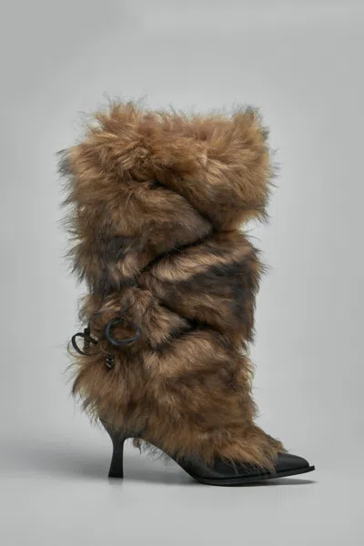 Ugg X Ambush Fur Heel In Brown