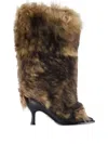 Ugg X Ambush Fur Heeled Boots In Brown