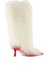 Ugg X Ambush Fur Heeled Boots In White