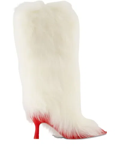 UGG X AMBUSH FUR HEELED BOOTS