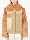 Ugg X Feng Chen Wang Faux-fur Jacket In Nude