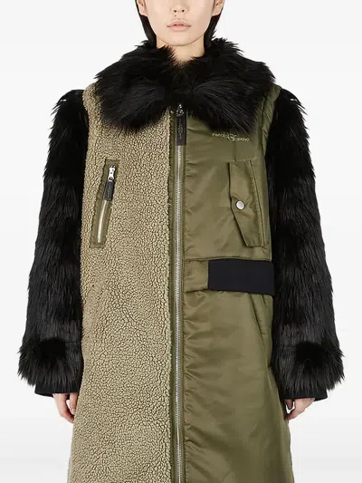 Ugg X Feng Chen Wang Panelled Coat In Grün