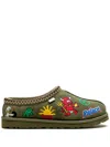 Ugg X Palace "burnt Olive" Tasman Slippers In Green