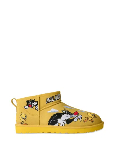 Ugg X Palace X Looney Tunes Ultra Mini Stiefel In Yellow