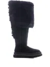 Ugg X Sacai Buckle-detail Thigh-high Boot In Black