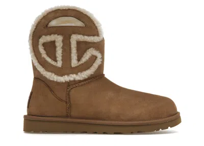 Pre-owned Ugg X Telfar Logo Mini Sneakers In Chestnut