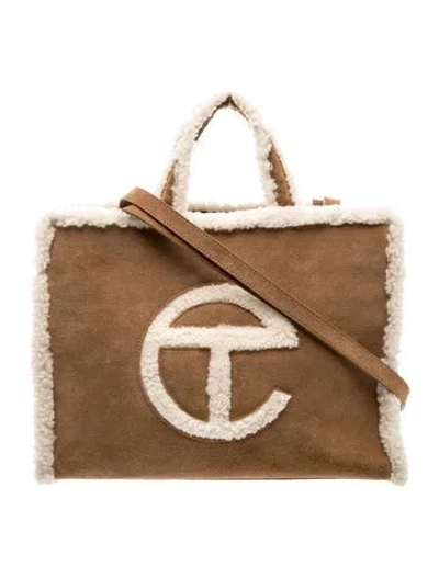 Pre-owned Ugg X Telfar Signature Tote In Neutrals