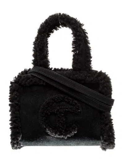 Pre-owned Ugg X Telfar Suede Black Shopper Small
