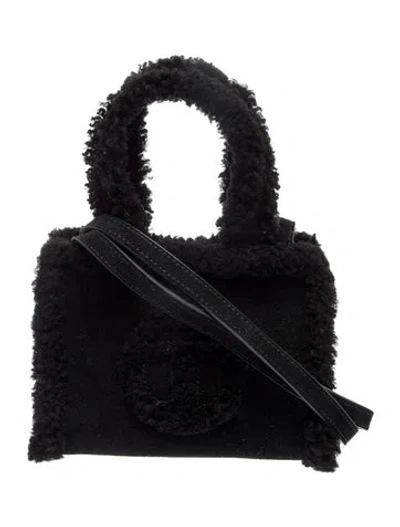 Pre-owned Ugg X Telfar Suede Shopping Small In Black