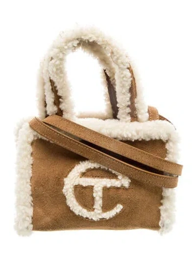 Pre-owned Ugg X Telfar Suede Shopping Small In Brown