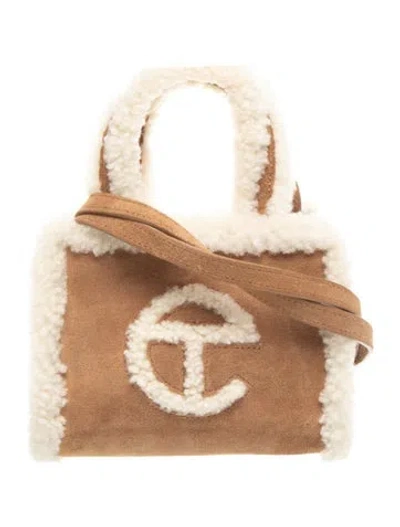 Pre-owned Ugg X Telfar Suede Shopping Small In Brown