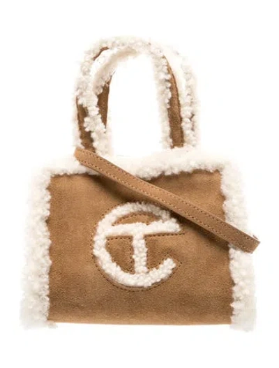 Pre-owned Ugg X Telfar Suede Shopping Small In Neutrals