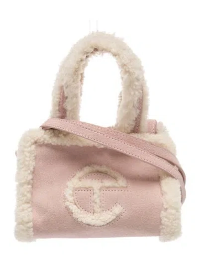 Pre-owned Ugg X Telfar Suede Shoulder Bag In Pink
