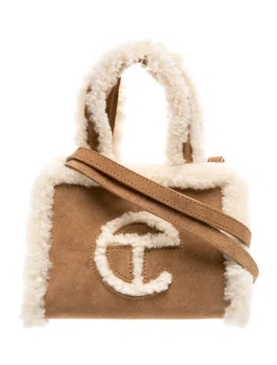 Pre-owned Ugg X Telfar Suede Shoulder Bag W/ Tags In Brown