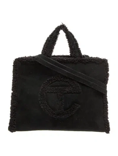 Pre-owned Ugg X Telfar Suede Tote In Black