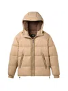 Ugg Xayden Braid Puffer Jacket In Brown