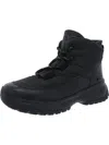 Ugg Yose Puffer Lace Womens Quilted Faux Fur Winter & Snow Boots In Black