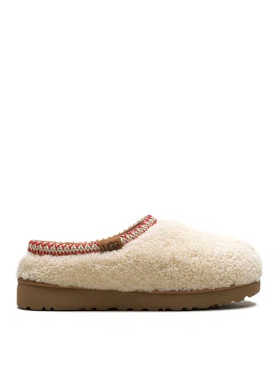 Ugg Tasman Maxi Curli White Slip-on Mule In Shearling Woman In Multi
