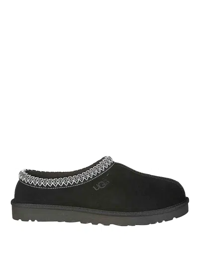 Ugg Tasman Ii 1174671-blk Slipper Men Black Suede Sheepskin Lined Slip-on Gug228