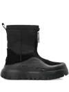 Ugg Zip Suede Sneakers In Black