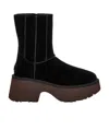 Ugg Classic Twin Seam New Heights Suede Boots In Black