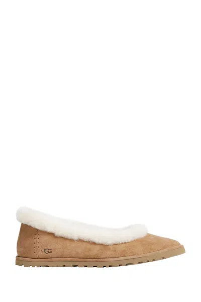 Ugg Zora Ballet Flat In Brown