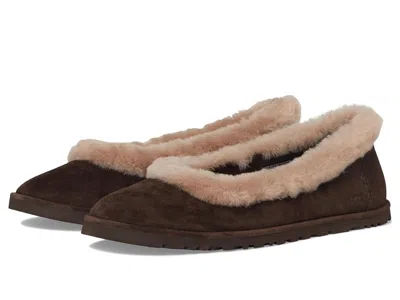 Ugg Zora Ballet Flat Women's Shoes Dusted Cocoa: 6.5 B - Medium In Brown