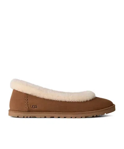 Ugg Zora Ballet Flats In Brown