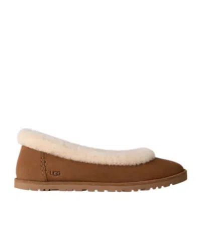 Ugg Zora Ballet Flats In Brown