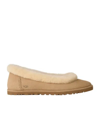 Ugg Zora Shearling Ballet Flats In Multi