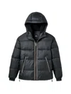 Ugg Braid Padded Jacket In Blue