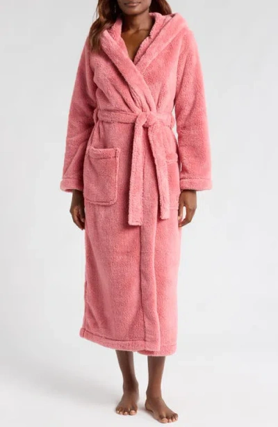 Ugg(r) Aarti Long Fleece Robe In Pink Cedar