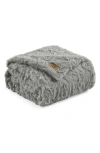 Ugg(r) Adalee Faux Fur Throw Blanket In Seal