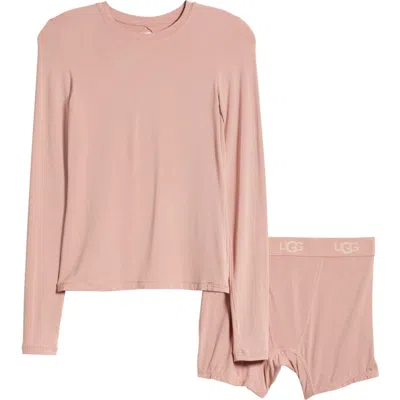 Ugg(r) Aidelene Long Sleeve Sleep Top In Blush
