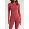 Ugg(r) Aidelene Long Sleeve Sleep Top In Rubious