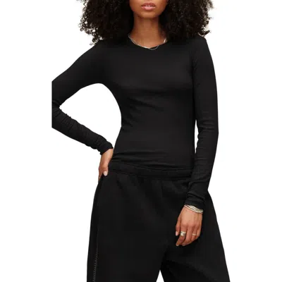 Ugg (r) Aidelene Long Sleeved Ribbed Tee In Black