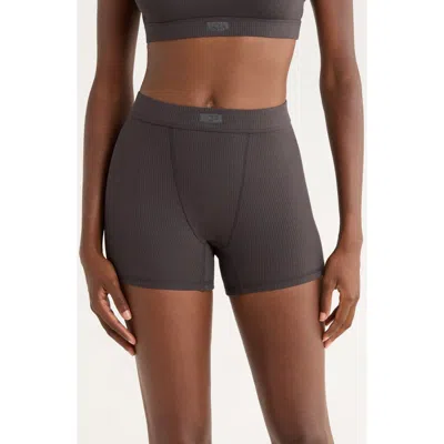 Ugg(r) Alexiah Rib Lounge Boy Shorts In Gray