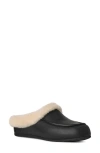 Ugg Ansley Leather Mule Slippers In Black