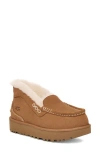 Ugg(r) Ansley Parc Genuine Shearling Platform Slipper In Chestnut