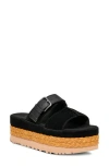 Ugg(r) Aubrey Platform Slide Sandal In Black