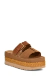 Ugg(r) Aubrey Platform Slide Sandal In Chestnut