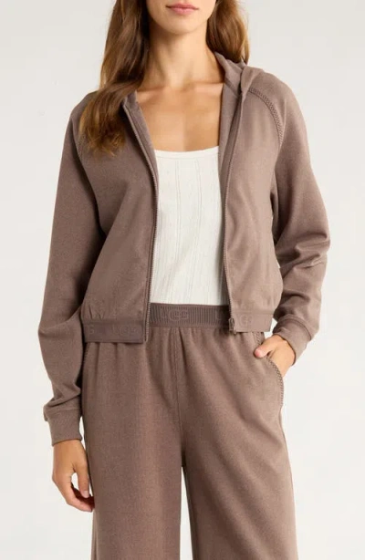 Ugg(r) Aubrie Zip-up Hoodie In Brown