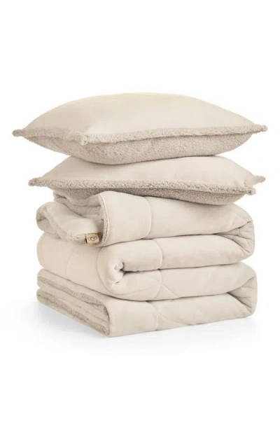 Ugg (r) Avery Faux Shearling Comforter & Shams Set In Brown