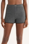 Ugg(r) Azriel Cable Sweater Shorts In Gray