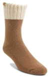 Ugg(r) Camdyn Cozy Quarter Socks In Chestnut/cream