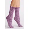 Ugg(r) Chenille Crew Socks In Ashen Rose/geode