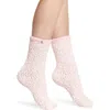 Ugg(r) Chenille Crew Socks In Pink