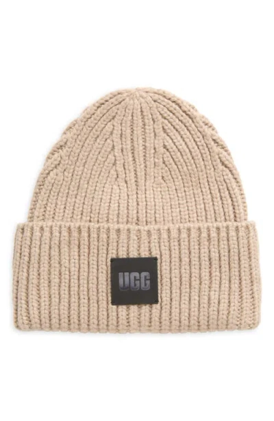 Ugg(r) Chunky Rib Beanie In Putty