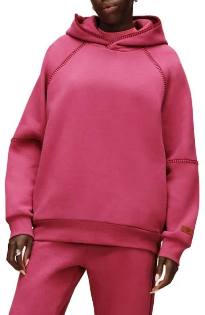 Ugg (r) Classic Cotton Blend Hoodie In Pink